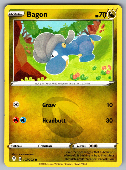 Bagon Common SWSH07: Evolving Skies 107/203 NM 2021