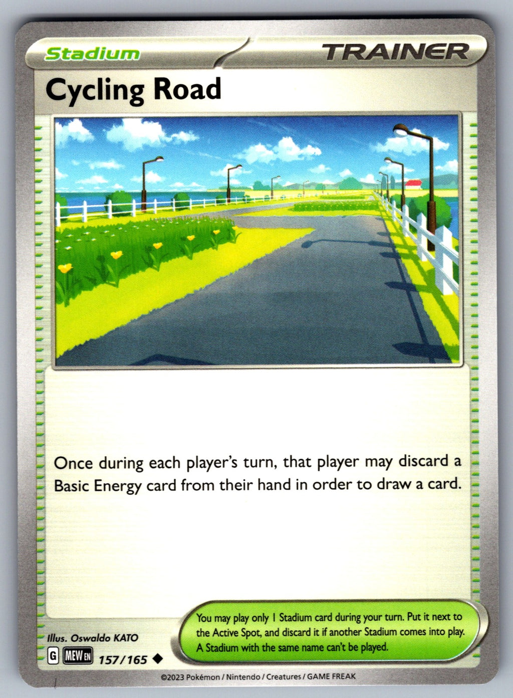 Cycling Road Uncommon SV: Scarlet & Violet 151 157/165 NM 2023