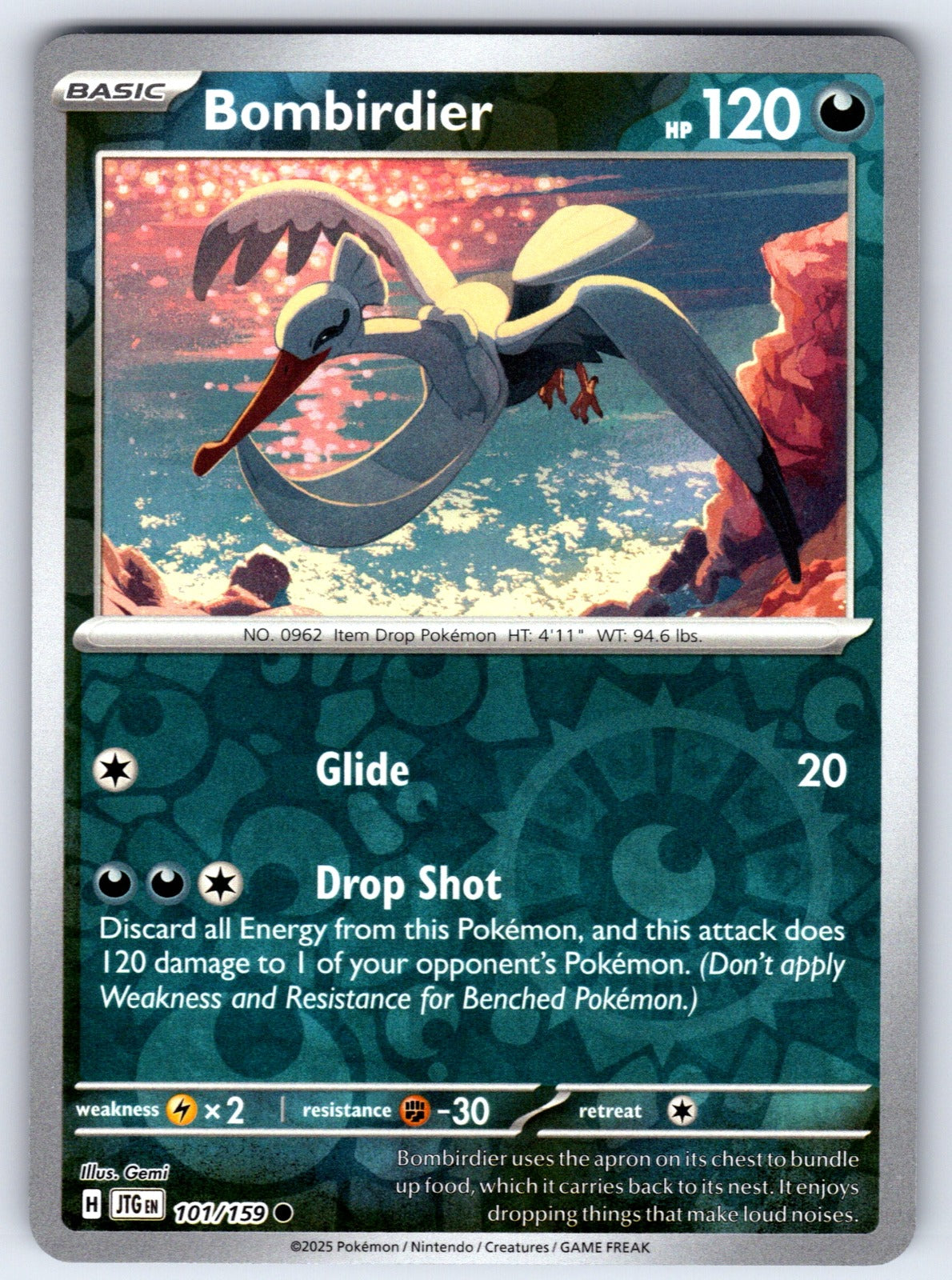 Bombirdier Reverse Holo Common SV09: Journey Together 101/159 NM 2025