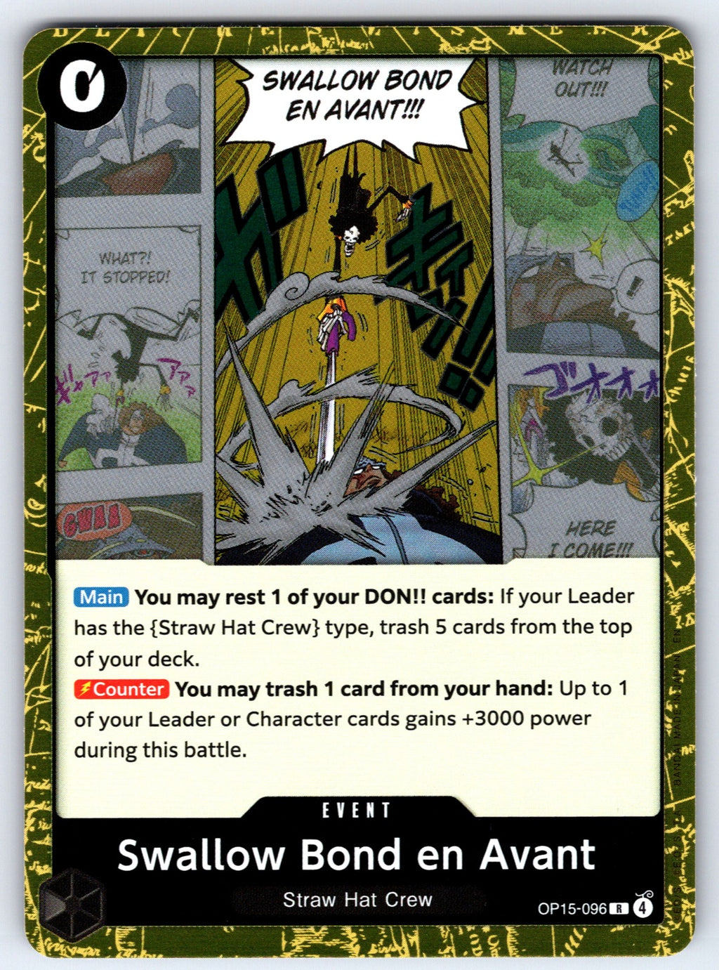 Swallow Bond en Avant Foil R Adventure on Kami's Island OP15-096 NM 2026