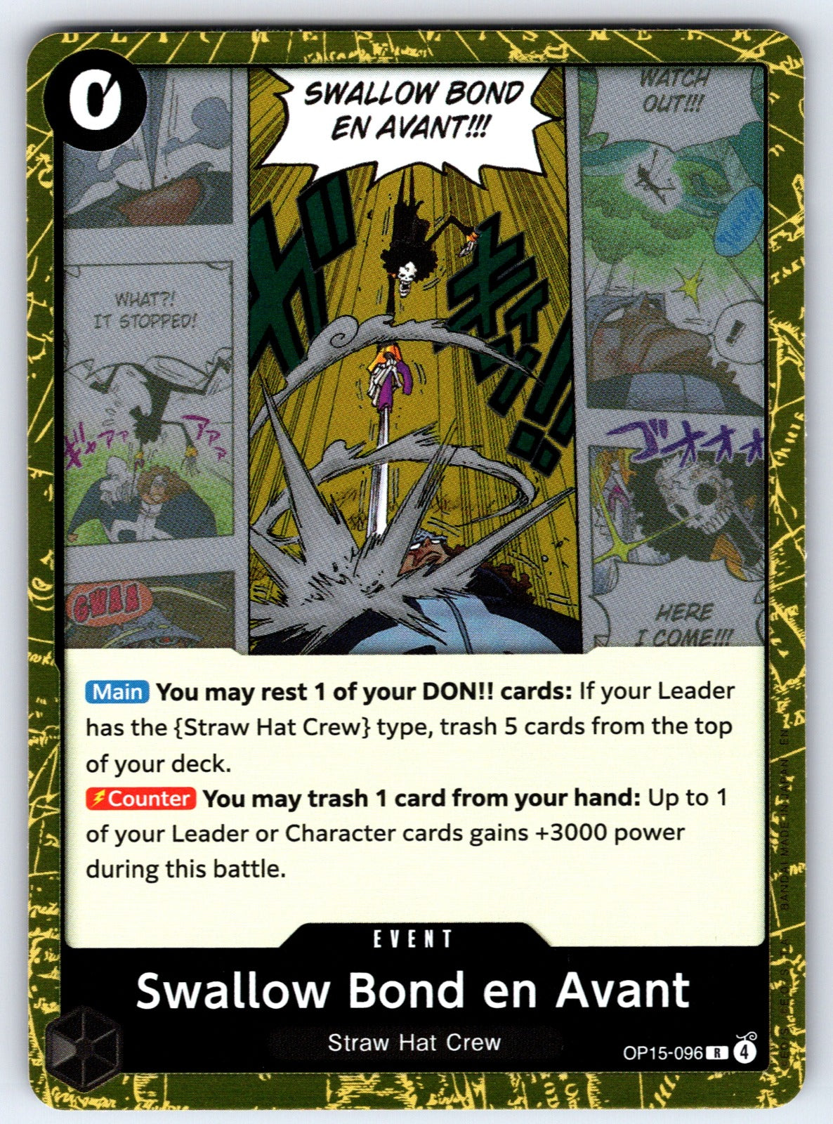 Swallow Bond en Avant Foil R Adventure on Kami's Island OP15-096 NM 2026