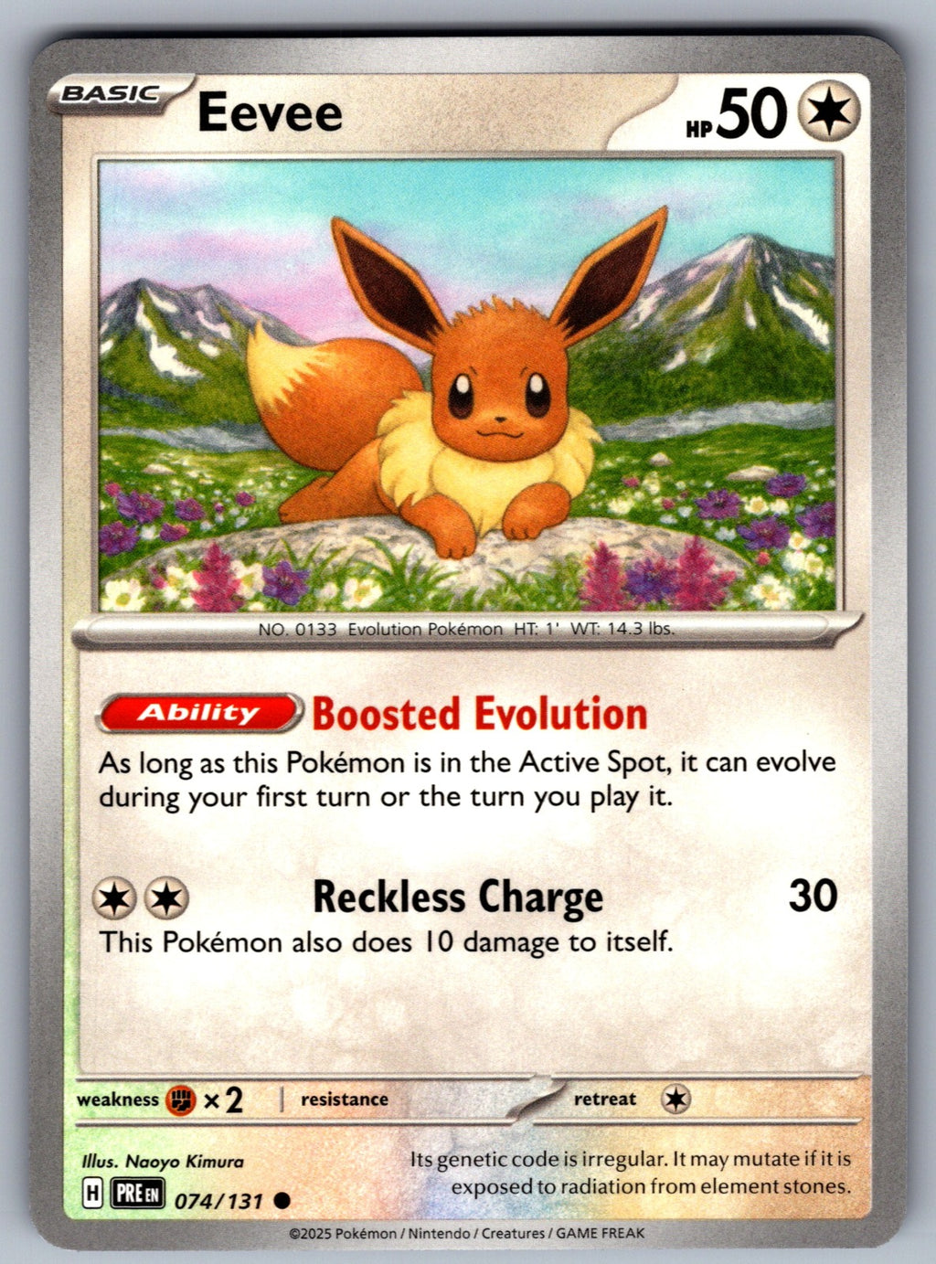 Eevee Common SV: Prismatic Evolutions 074/131 NM 2025