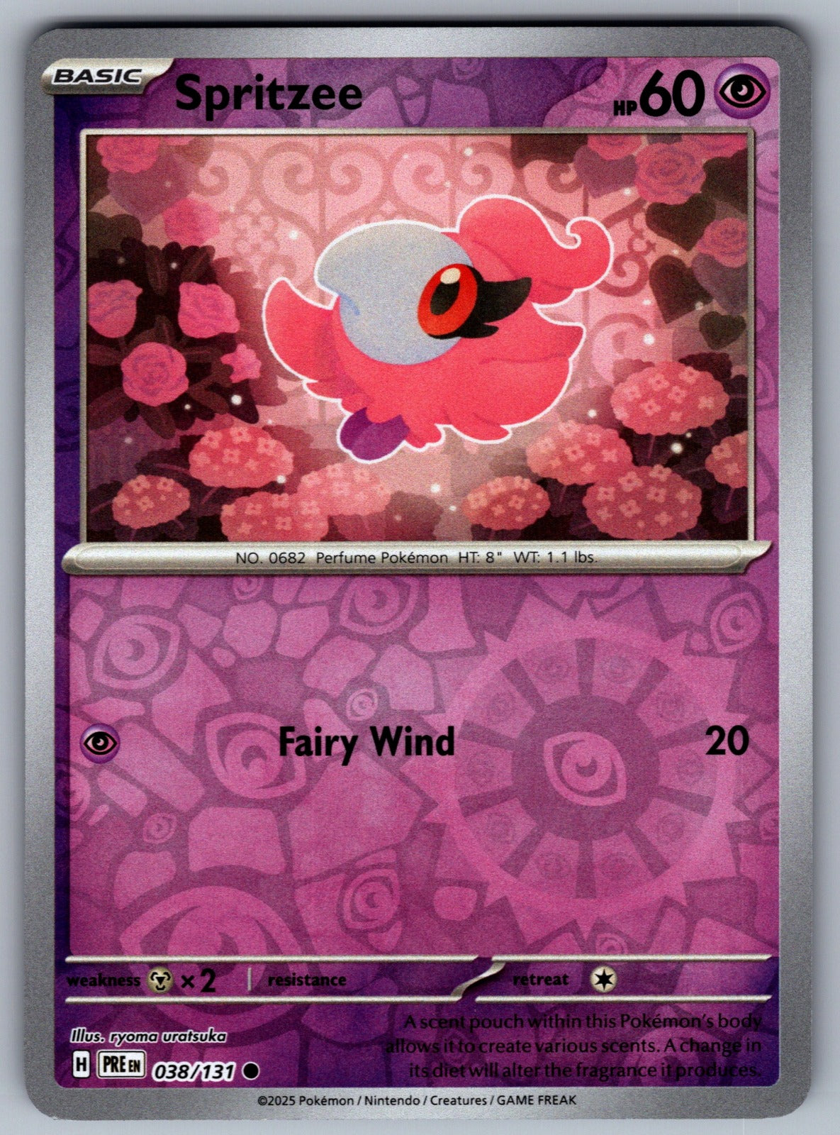 Spritzee Reverse Holo Common SV: Prismatic Evolutions 038/131 NM 2025