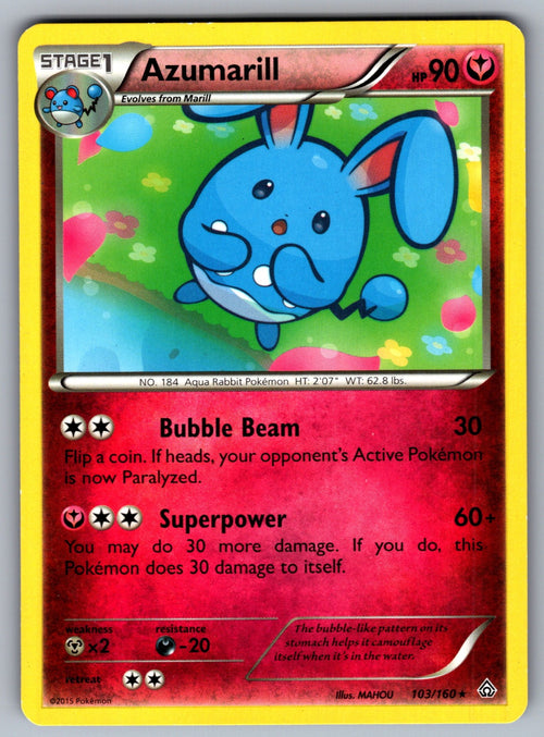 Azumarill Rare XY - Primal Clash 103/160 LP 2015