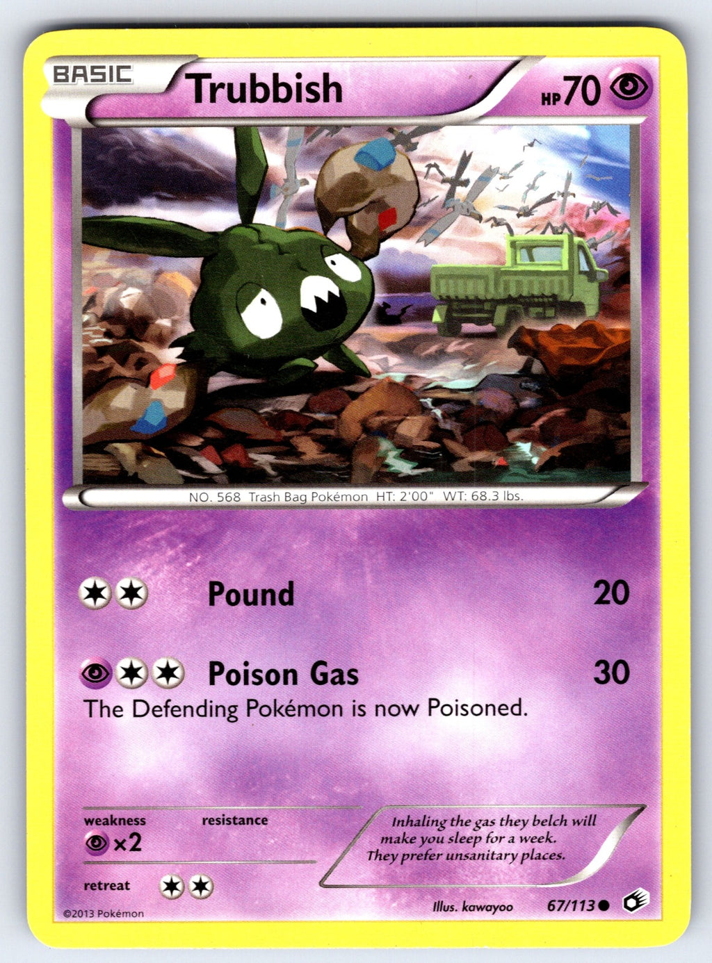 Trubbish Common Legendary Treasures 67/113 LP 2013