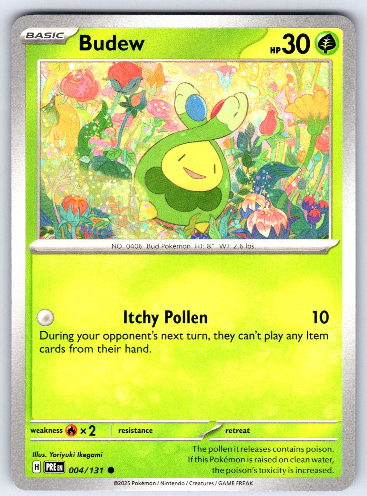 Budew Common SV: Prismatic Evolutions 004/131 NM 2025