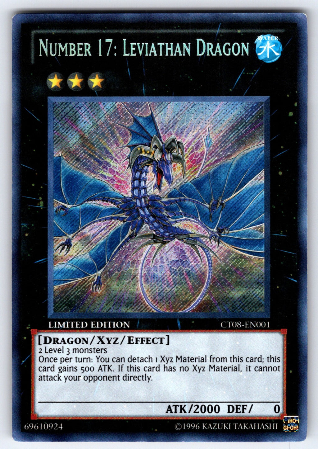Number 17: Leviathan Dragon Limited Secret Rare 2011 Collectors Tins CT08-EN001 