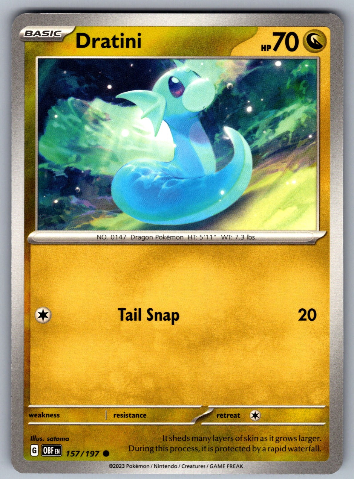 Dratini Common SV03: Obsidian Flames 157/197 NM 2023