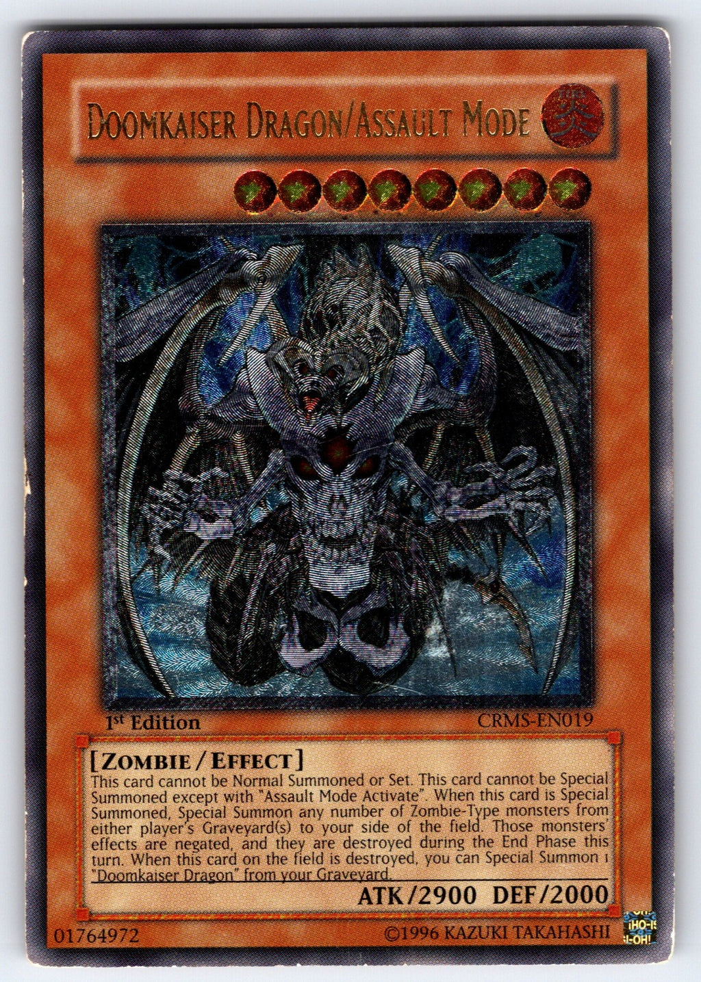 Doomkaiser Dragon/Assault Mode (UTR) 1st Edition Ultimate Rare Crimson Crisis CR