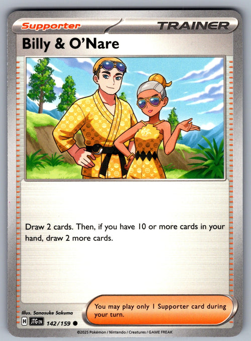 Billy & O'Nare Common SV09: Journey Together 142/159 NM 2025