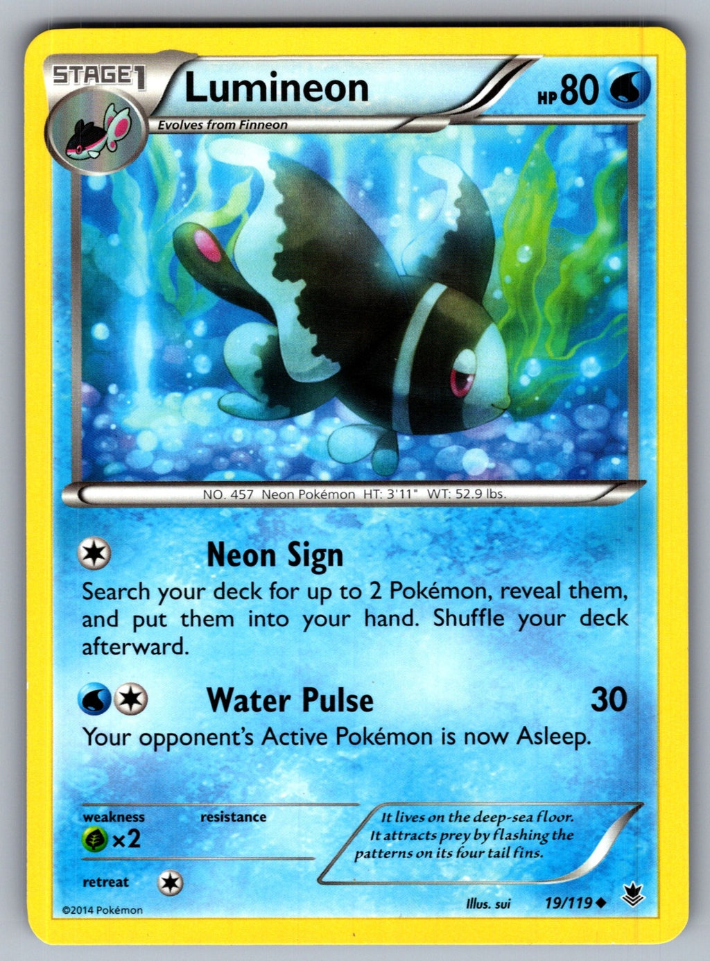 Lumineon Uncommon XY - Phantom Forces 19/119 LP 2014