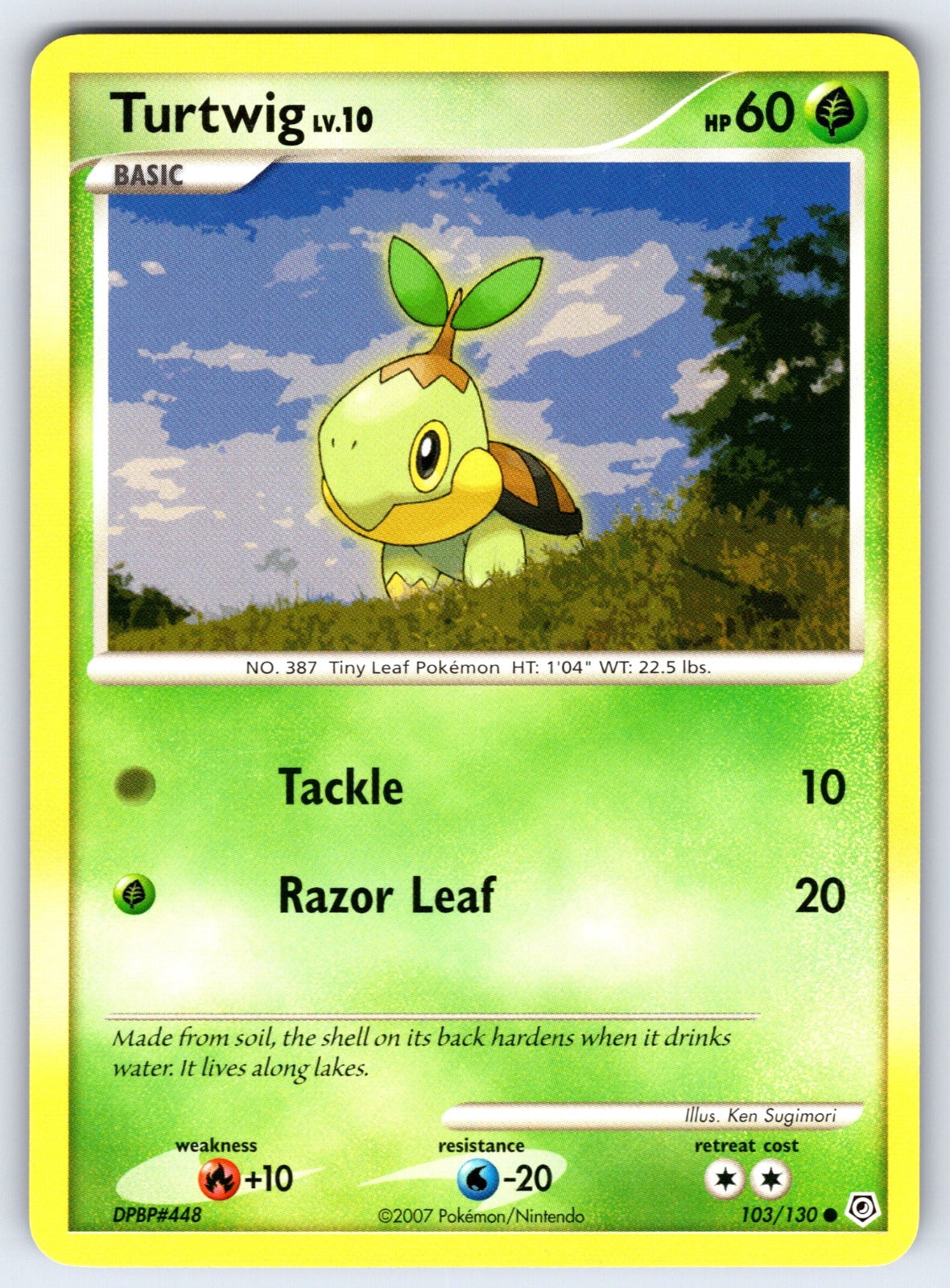 Turtwig Common Diamond and Pearl 103/130 LP 2007