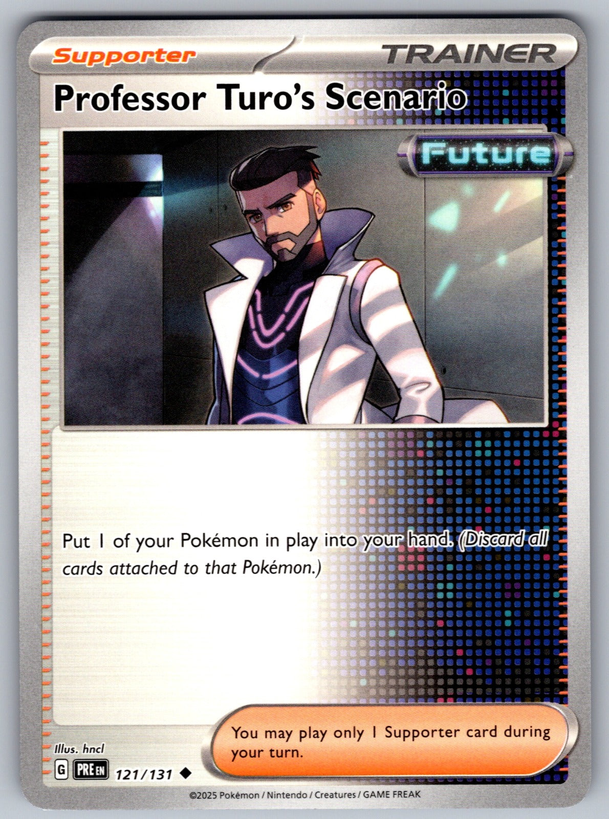 Professor Turo's Scenario Uncommon SV: Prismatic Evolutions 121/131 NM 2025