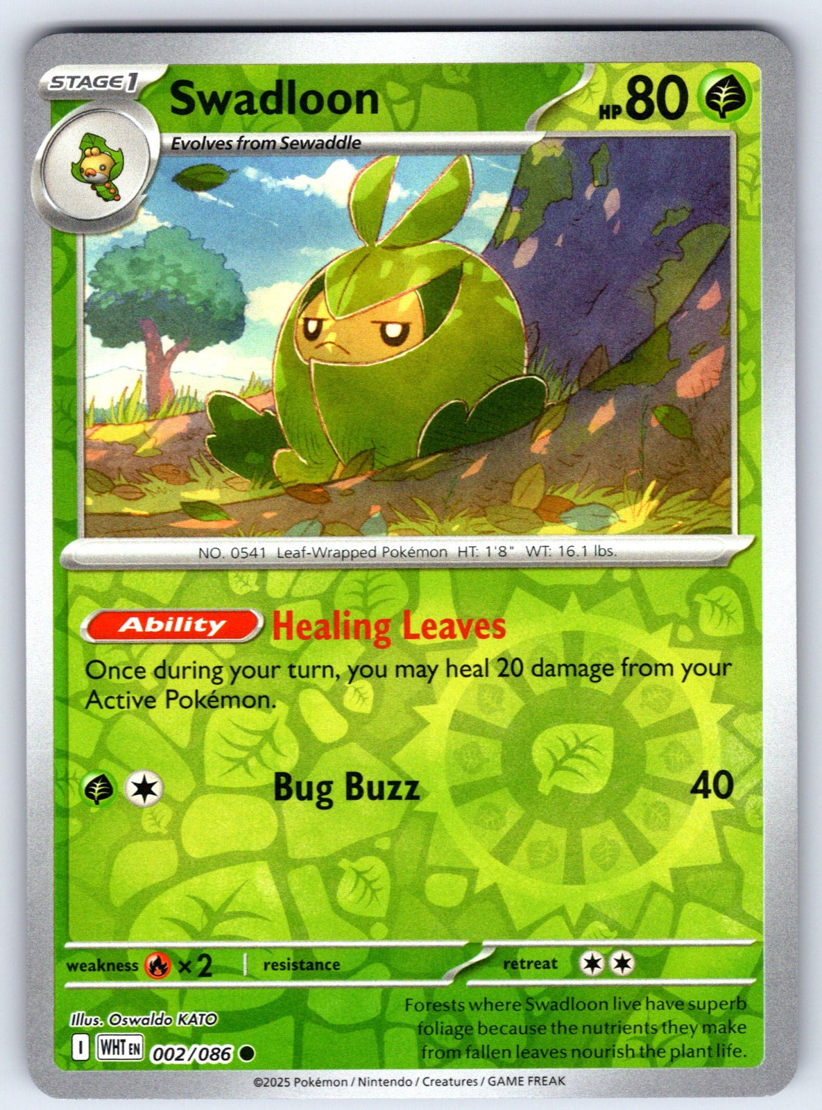 Swadloon Reverse Holo Common SV: White Flare 002/086 NM 2025