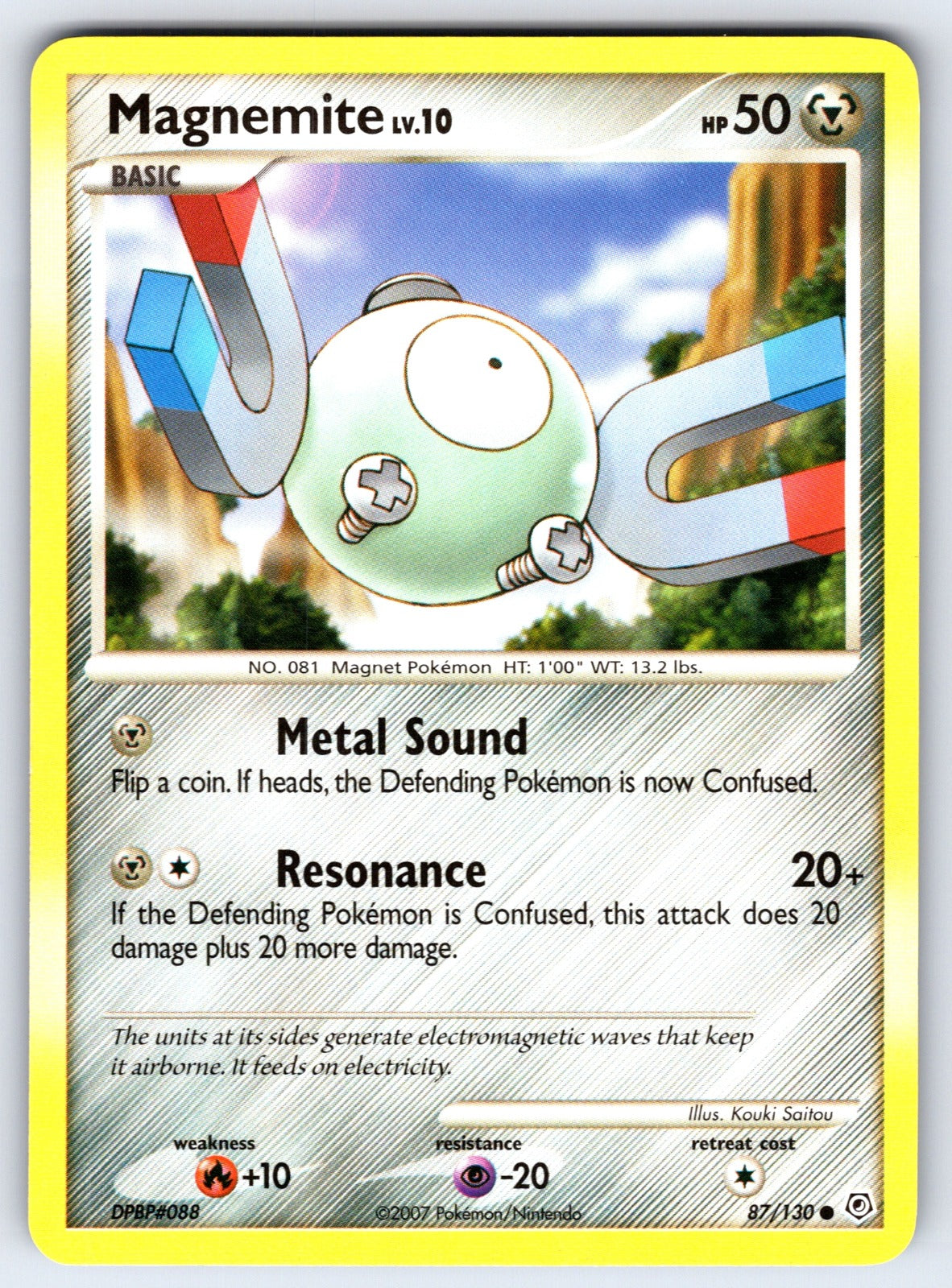 Magnemite Common Diamond and Pearl 87/130 LP 2007