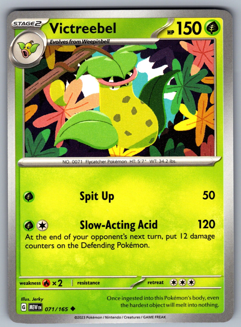 Victreebel Uncommon SV: Scarlet & Violet 151 071/165 NM 2023