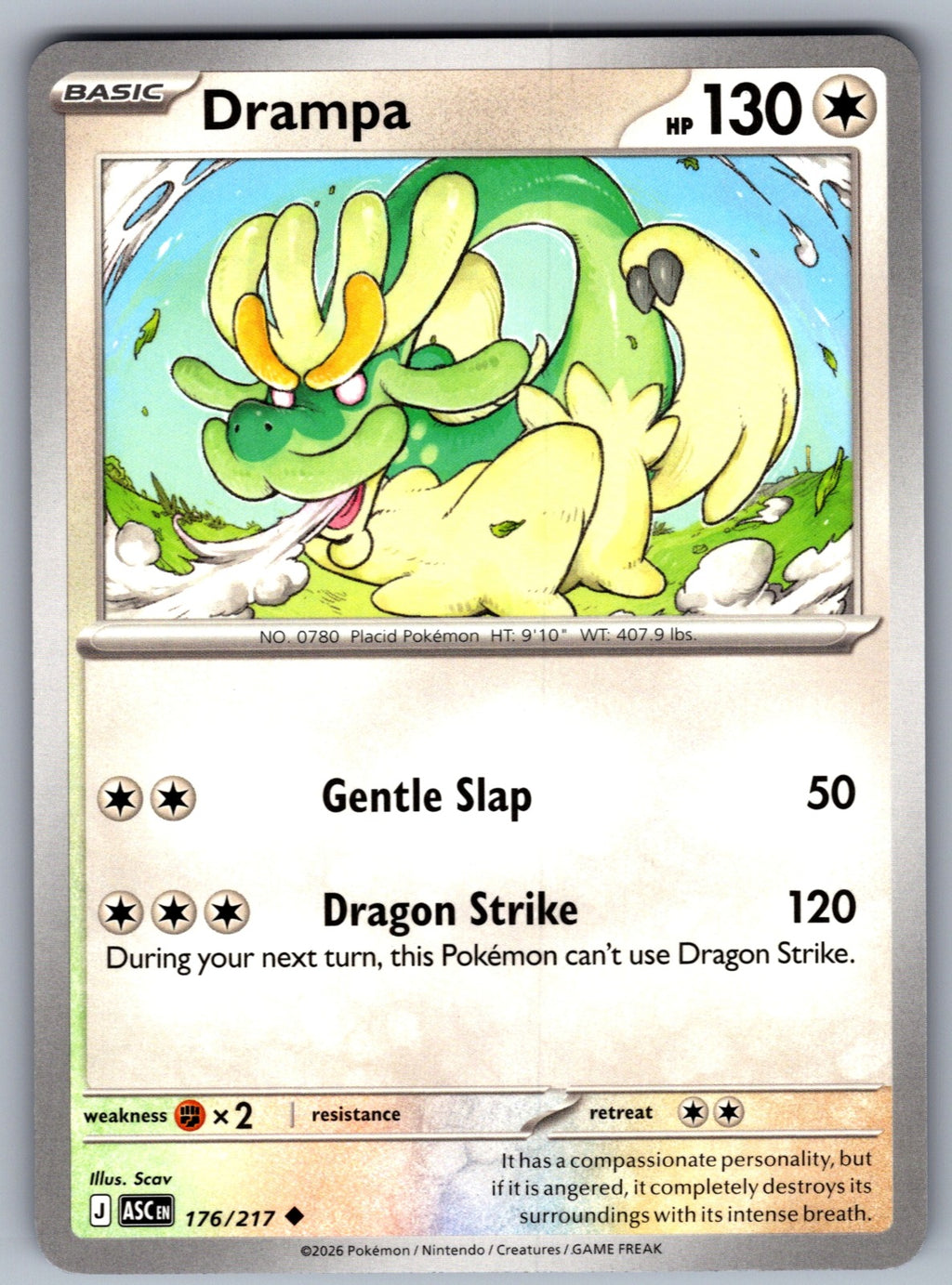 Drampa Uncommon ME: Ascended Heroes 176/217 NM 2026