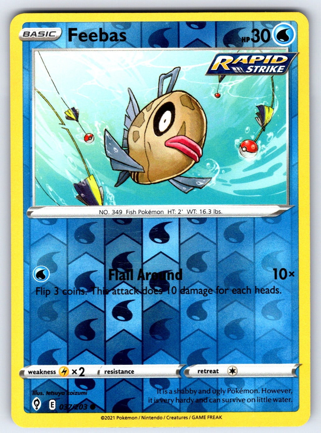 Feebas Reverse Holo Common SV06: Twilight Masquerade 049/167 NM 2024
