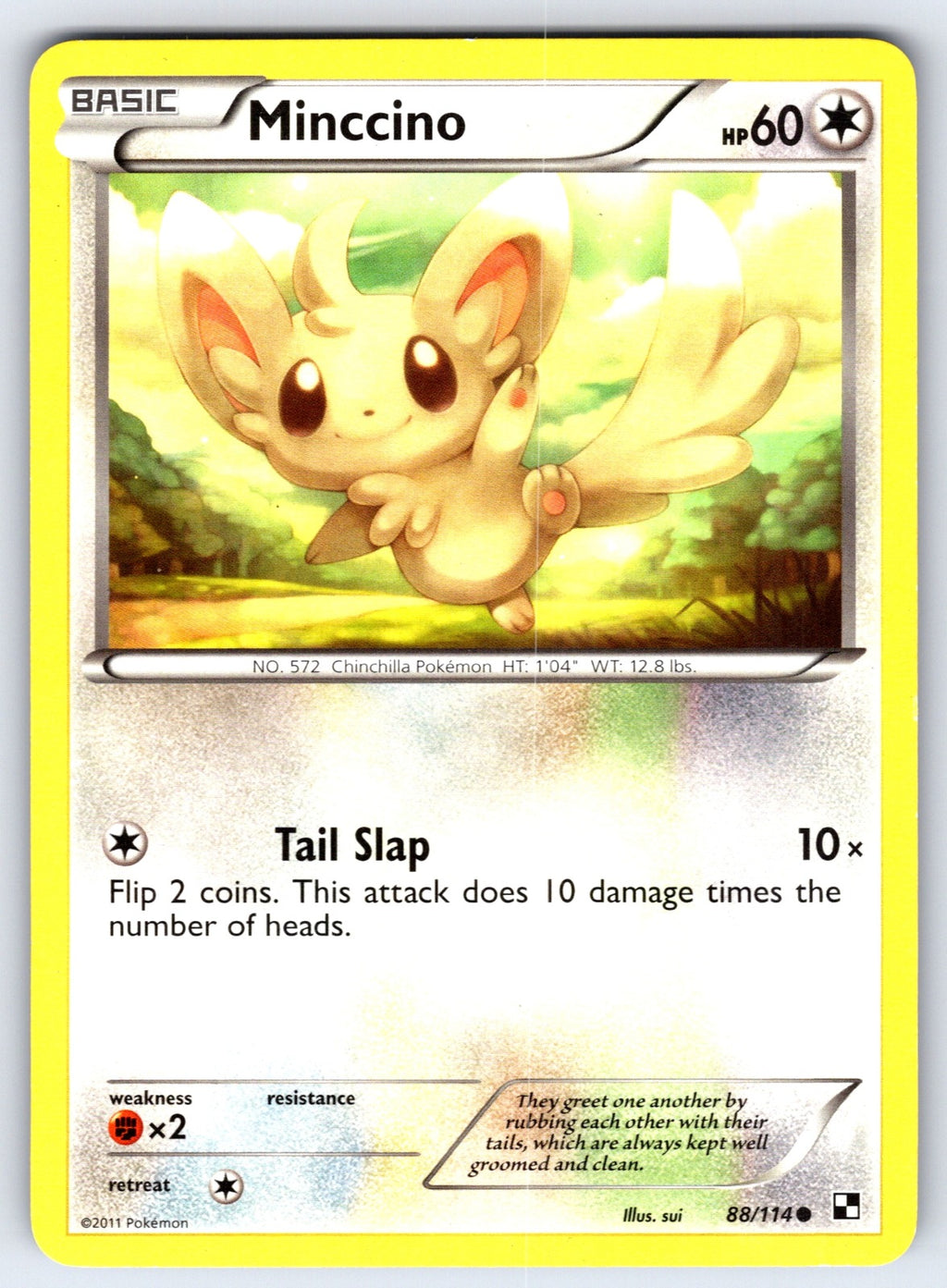 Minccino Common Black and White 88/114 LP 2011