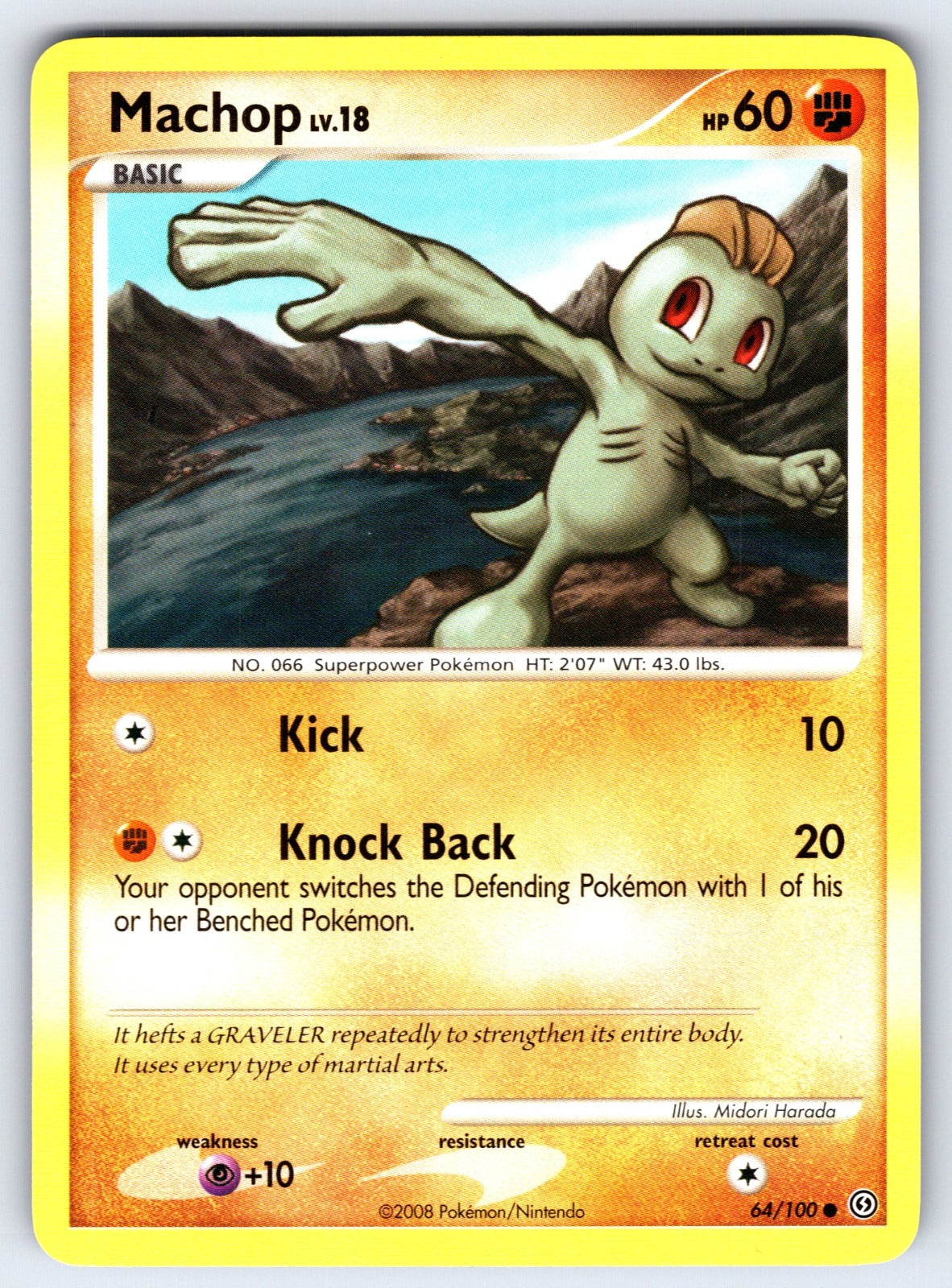 Machop Common Stormfront 64/100 LP 2008