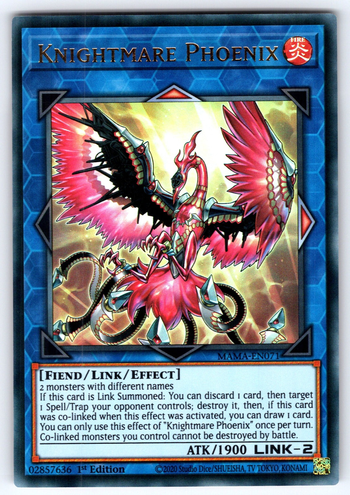 Knightmare Phoenix Unlimited Ultra Rare 2019 Gold Sarcophagus Tin Mega Pack MP19