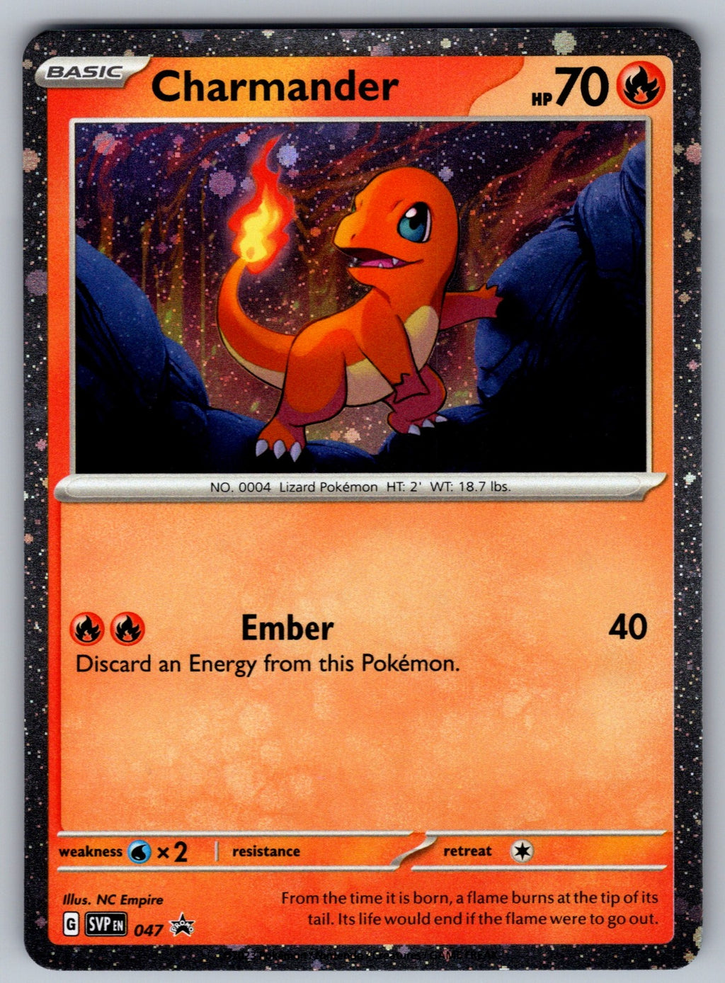 Charmander - (Cosmos Holo) Holo Promo SV: Scarlet & Violet Promo Cards 047 NM 20
