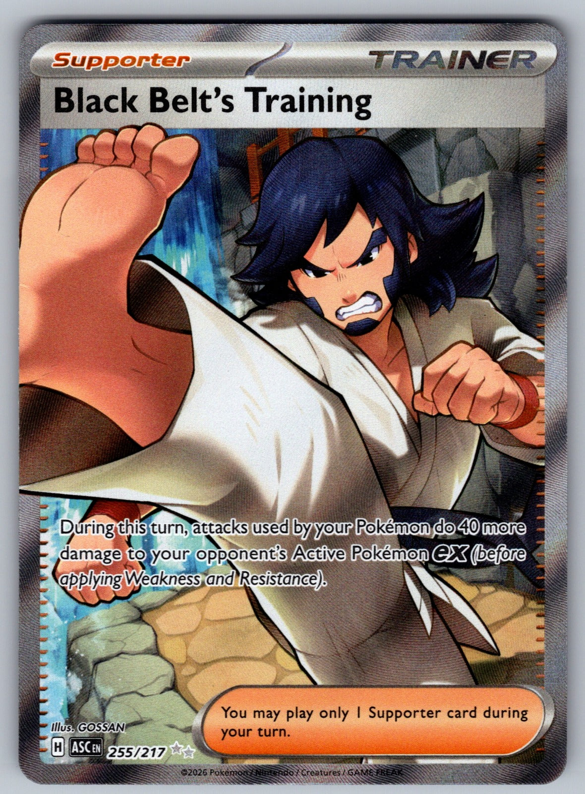 Black Belt's Training Holo Ultra Rare ME: Ascended Heroes 255/217 NM 2026