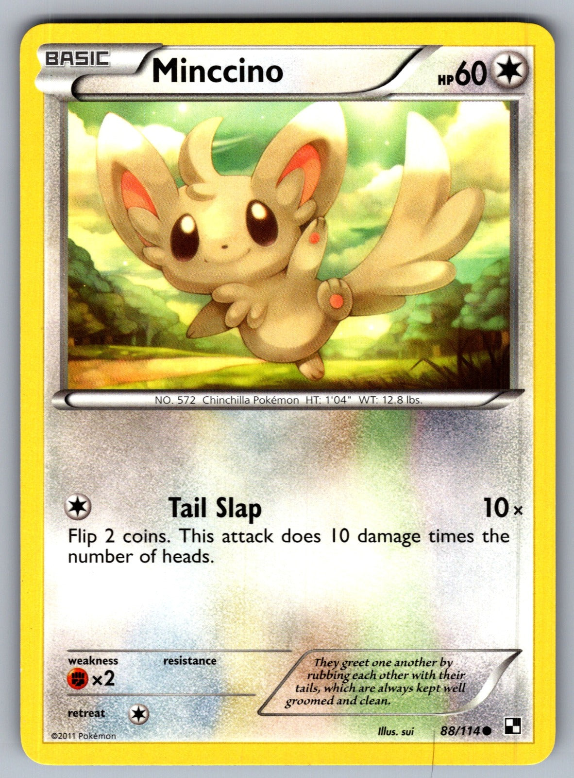 Minccino Common Black and White 88/114 LP 2011