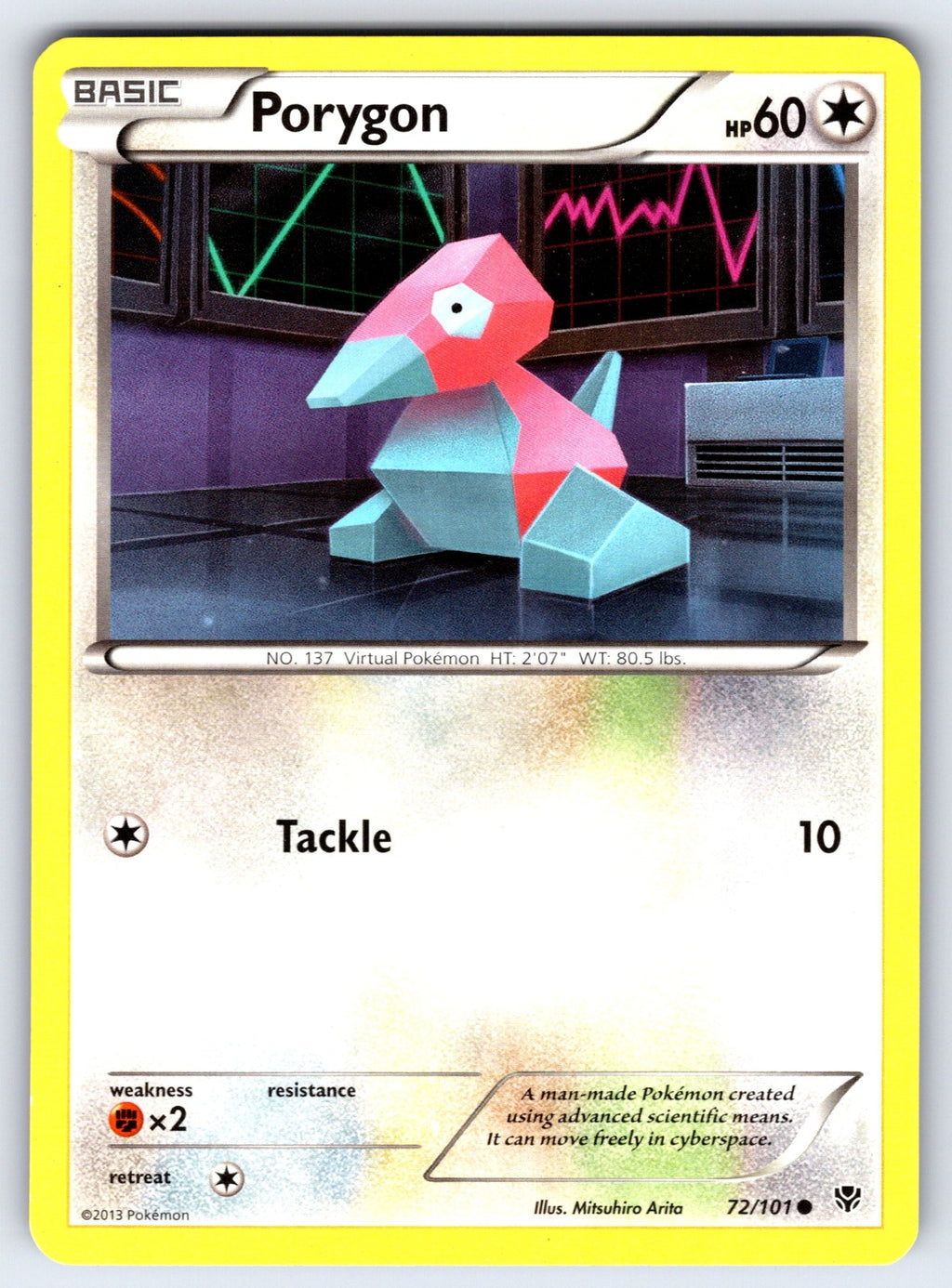 Porygon Common Plasma Blast 72/101 LP 2013
