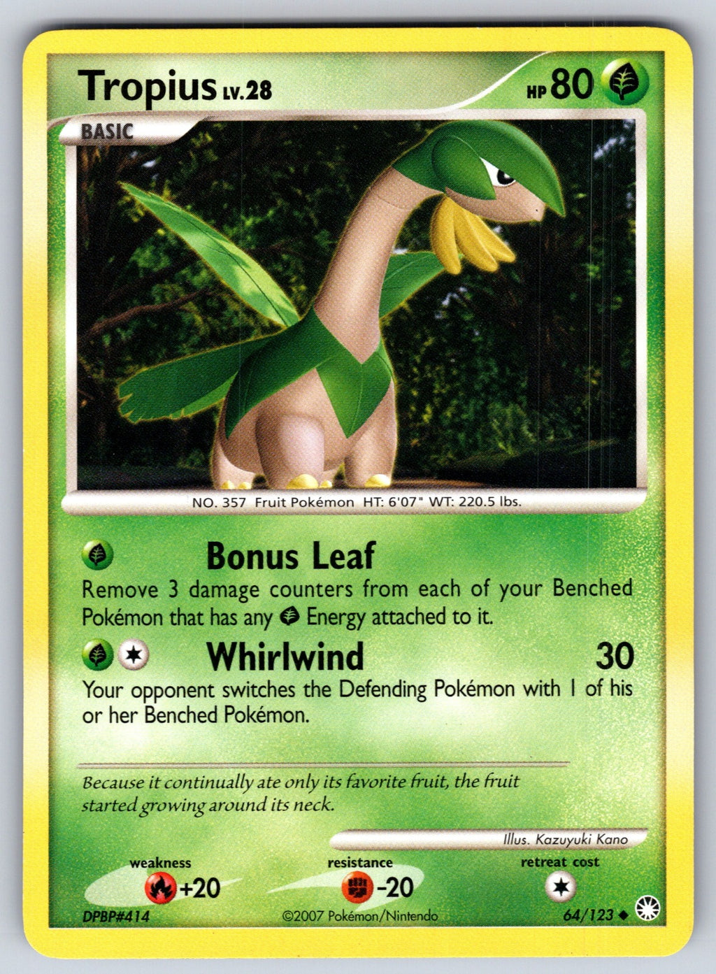 Tropius Uncommon Mysterious Treasures 64/123 LP 2007