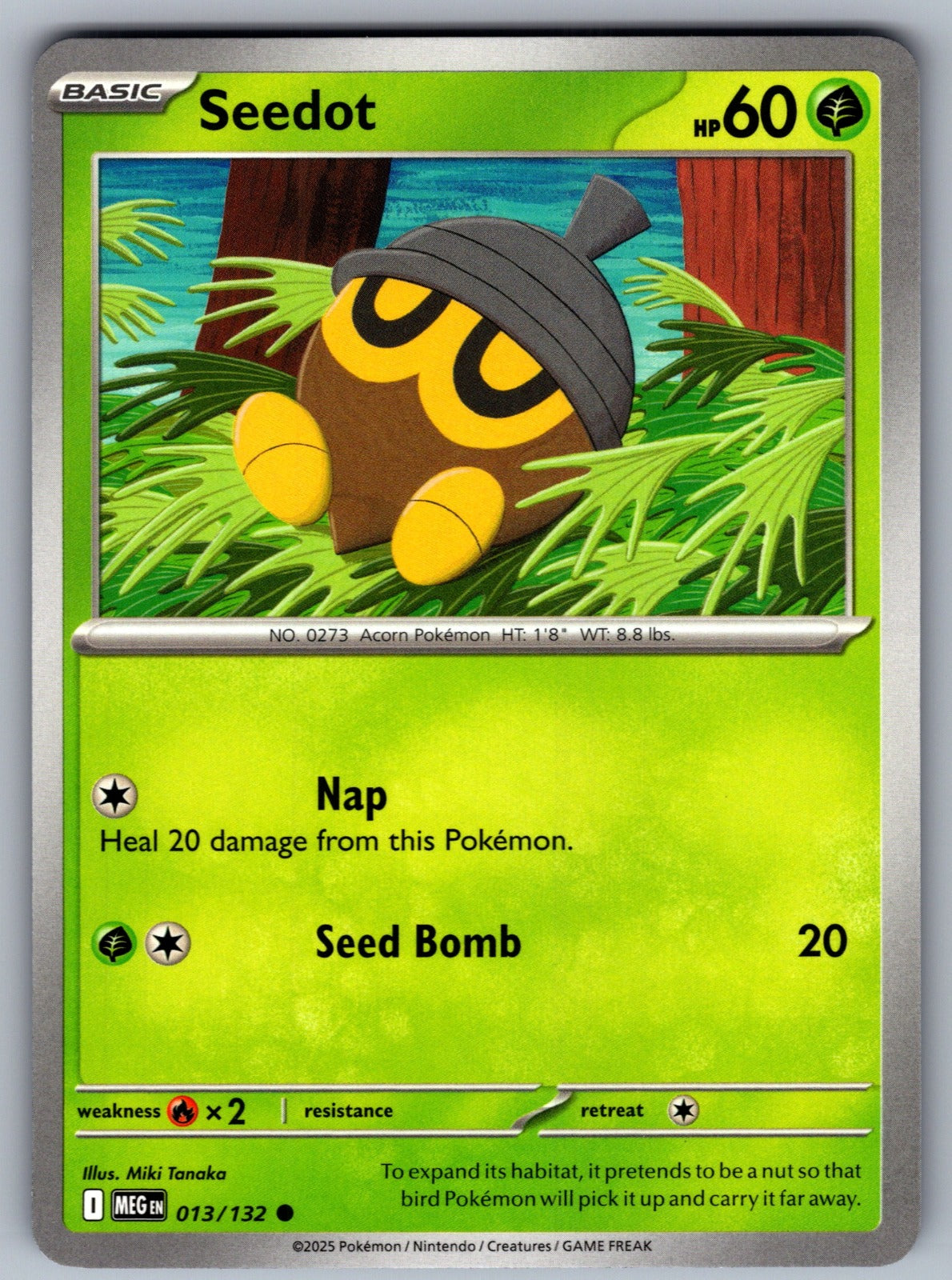 Seedot Common ME01: Mega Evolution 013/132 NM 2025