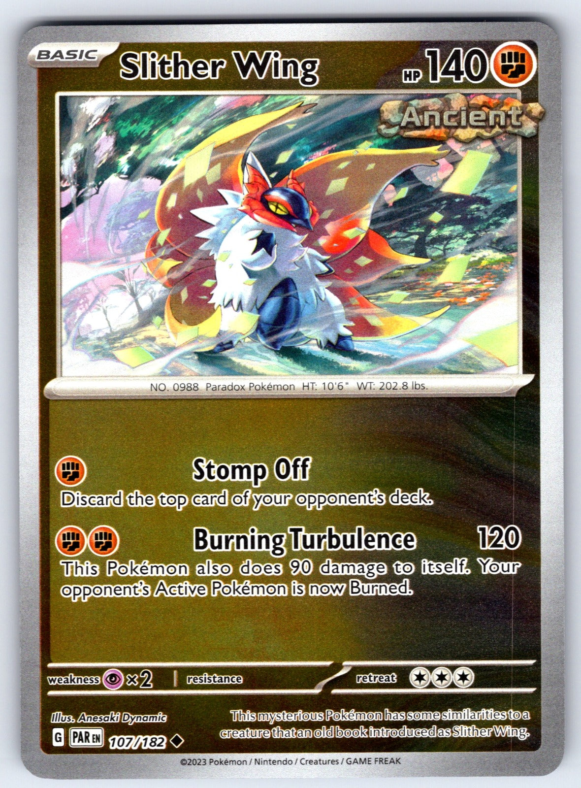 Slither Wing Reverse Holo Uncommon SV: Shrouded Fable 026/064 NM 2024
