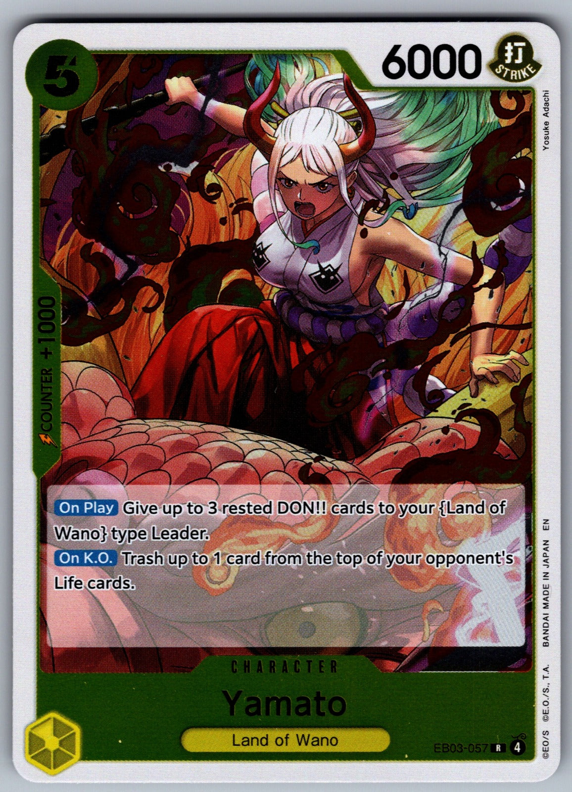 Yamato Foil R Extra Booster: One Piece Heroines Edition EB03-057 NM 2026