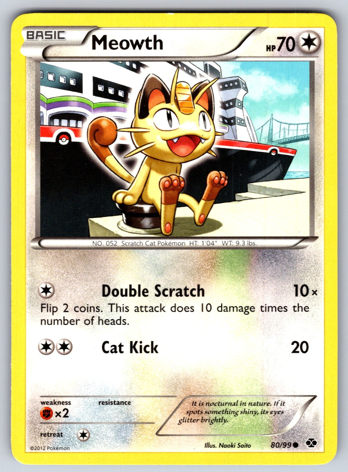 Meowth Common Next Destinies 80/99 LP 2012