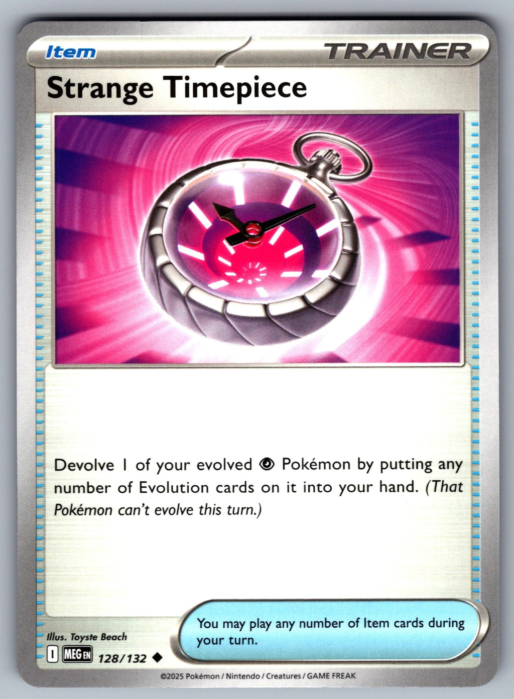 Strange Timepiece Uncommon ME01: Mega Evolution 128/132 NM 2025