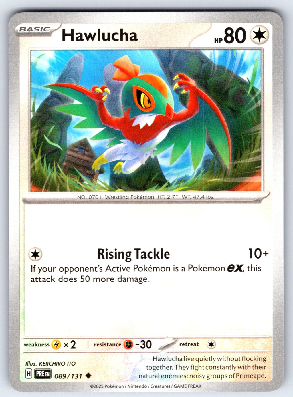 Hawlucha Uncommon SV: Prismatic Evolutions 089/131 NM 2025