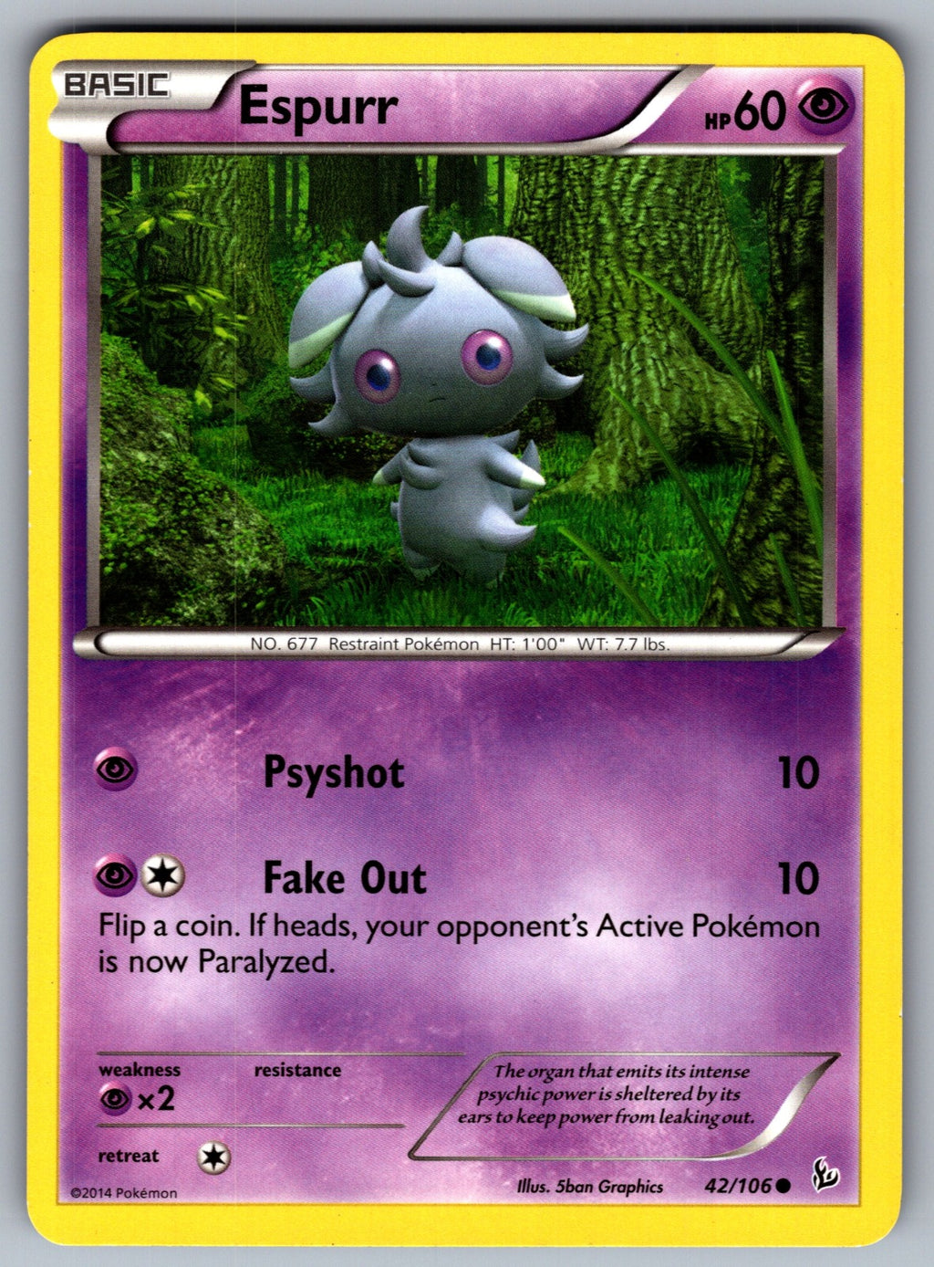 Espurr Common XY - Flashfire 42/106 LP 2014