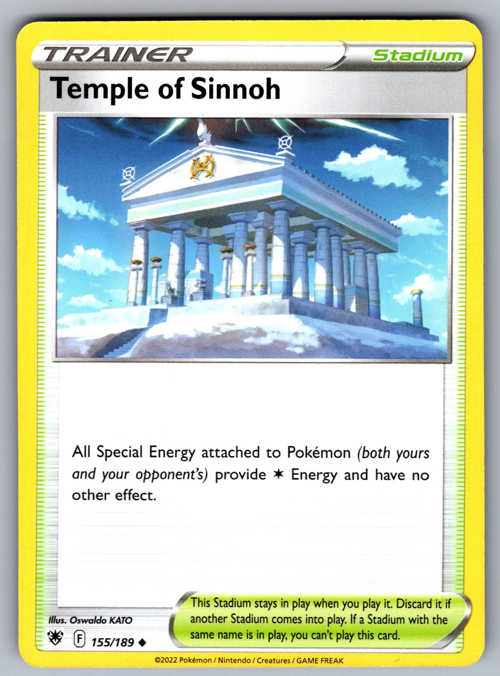 Temple of Sinnoh Uncommon SWSH10: Astral Radiance 155/189 NM 2022
