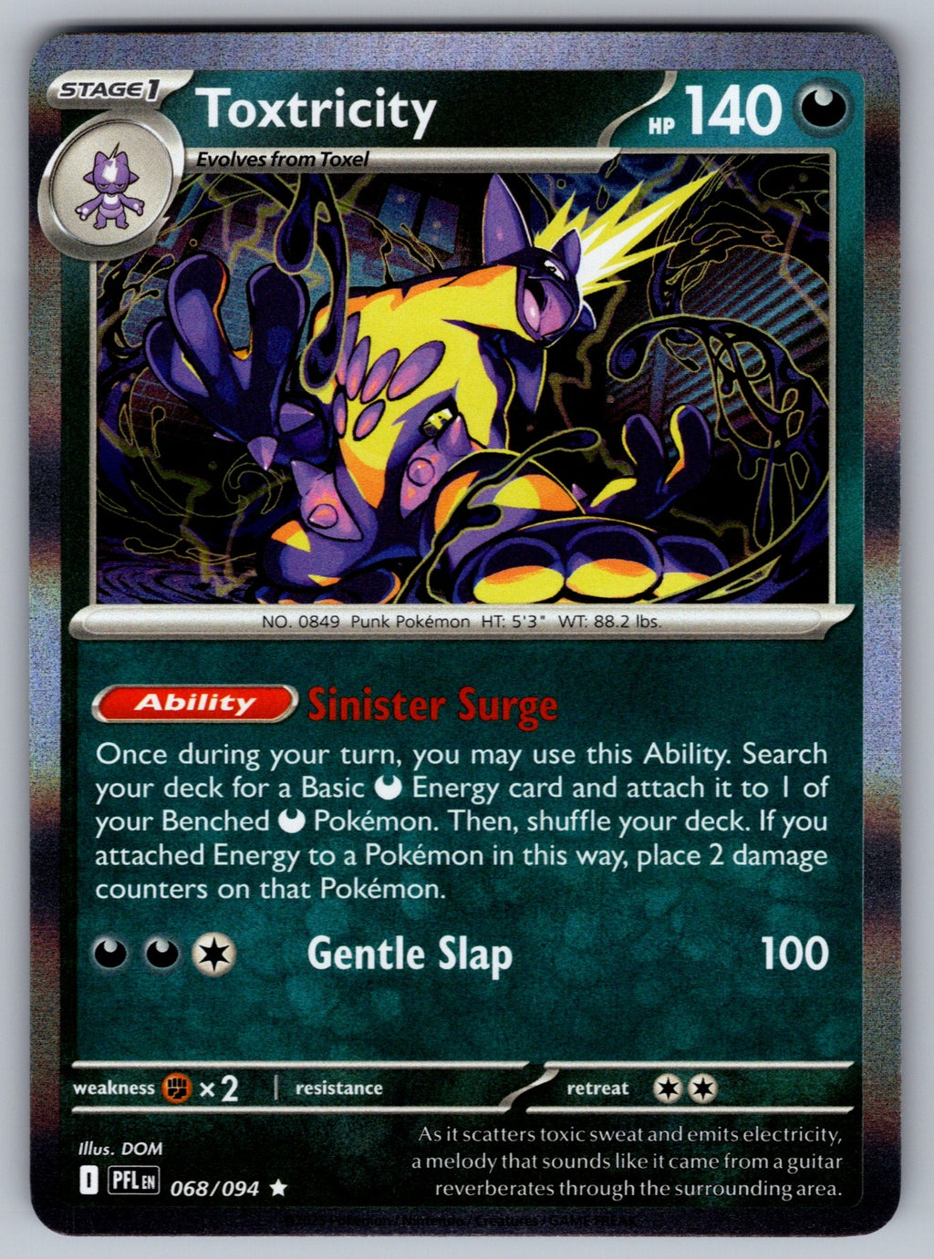 Toxtricity Rare Deck Exclusives 068/094 NM 2016