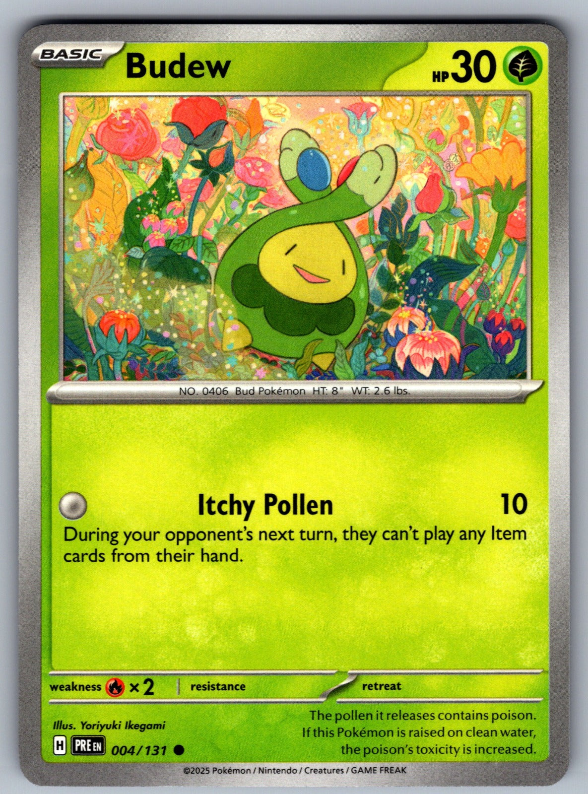 Budew Common SV: Prismatic Evolutions 004/131 NM 2025