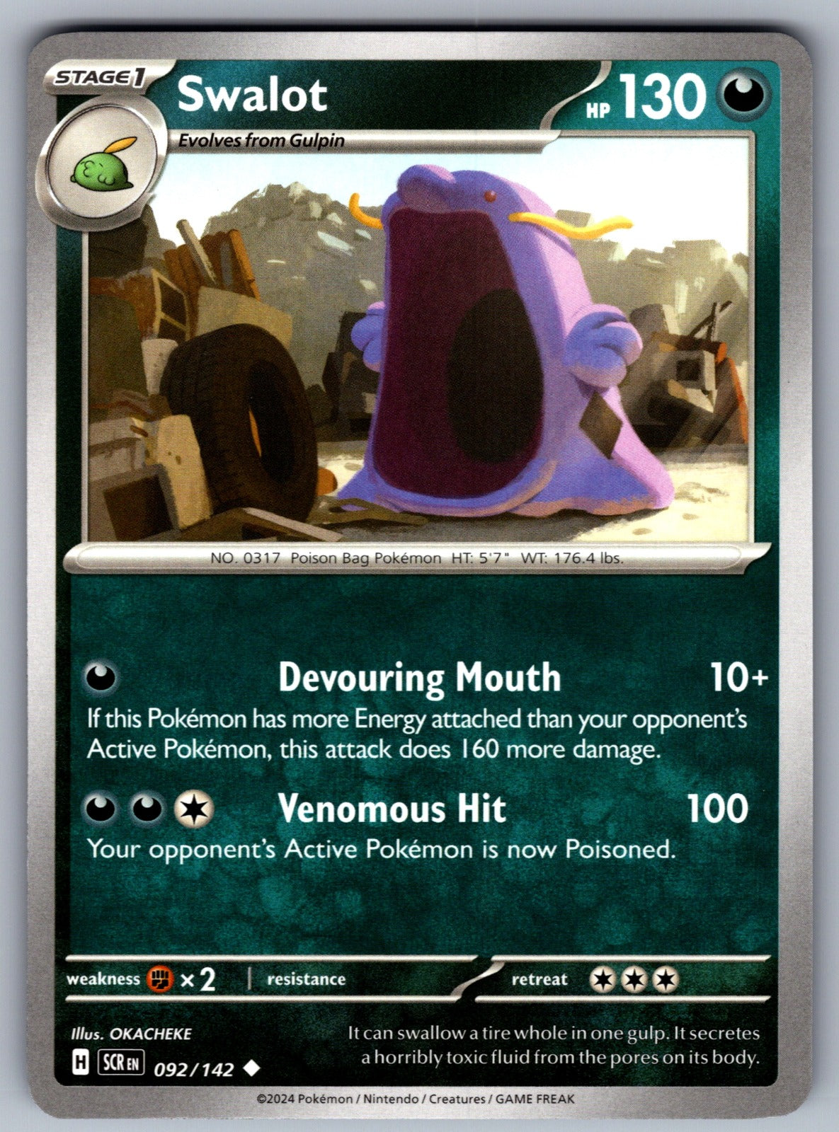 Swalot Uncommon SV07: Stellar Crown 092/142 NM 2024