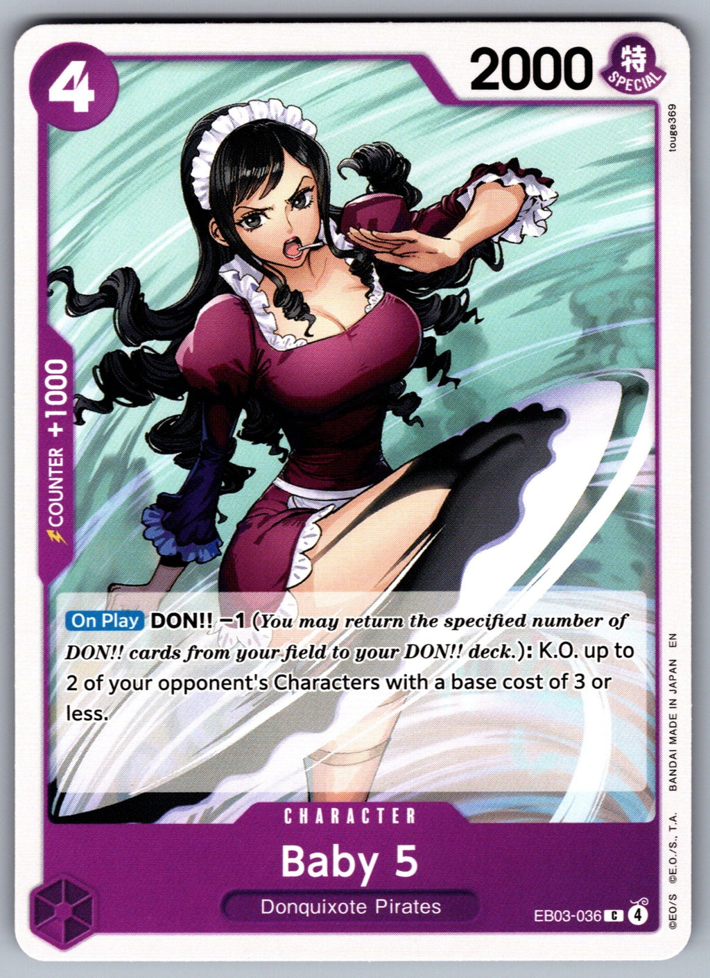 Baby 5 C Extra Booster: One Piece Heroines Edition EB03-036 NM 2026