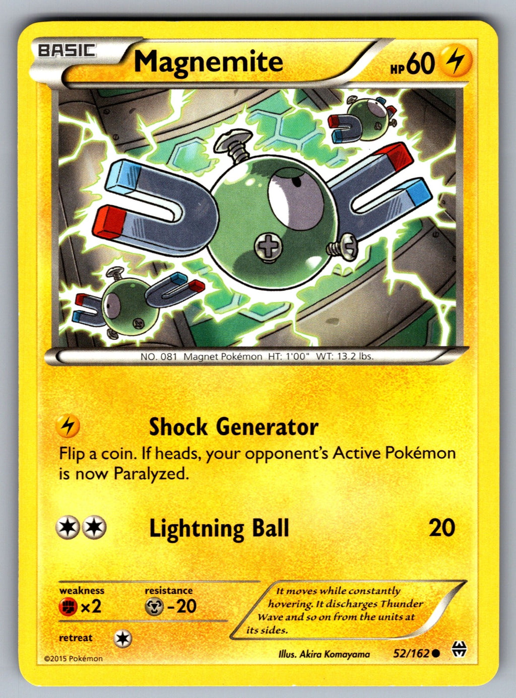 Magnemite (52) Common XY - BREAKthrough 52/162 LP 2015