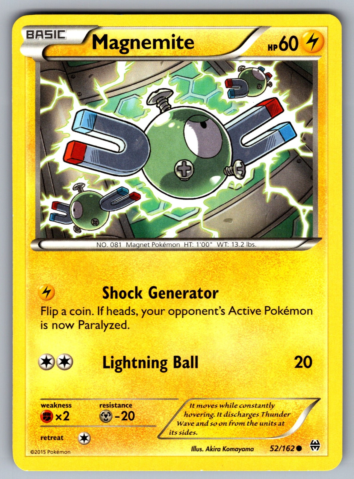 Magnemite (52) Common XY - BREAKthrough 52/162 LP 2015
