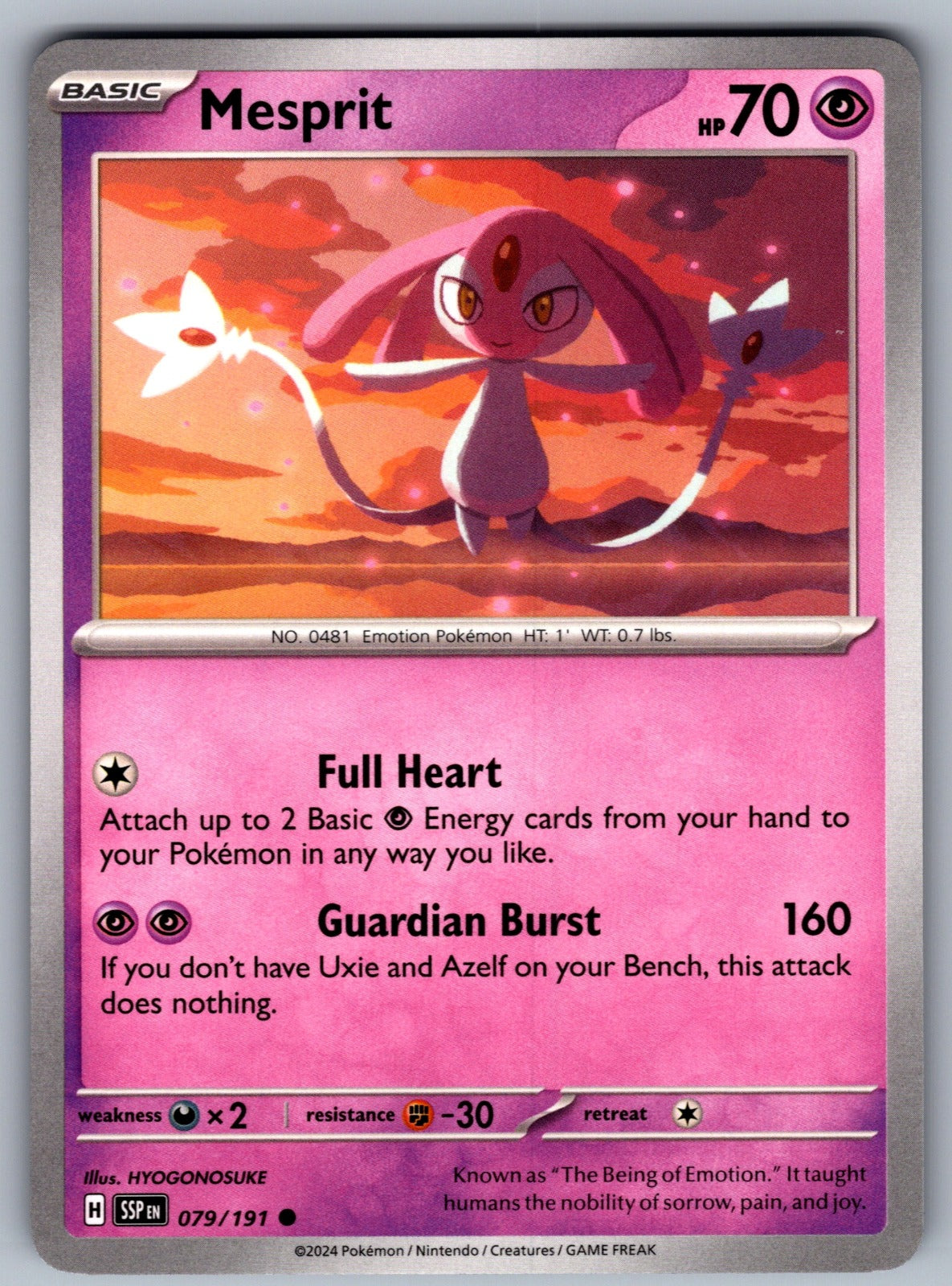 Mesprit Common SV08: Surging Sparks 079/191 NM 2024