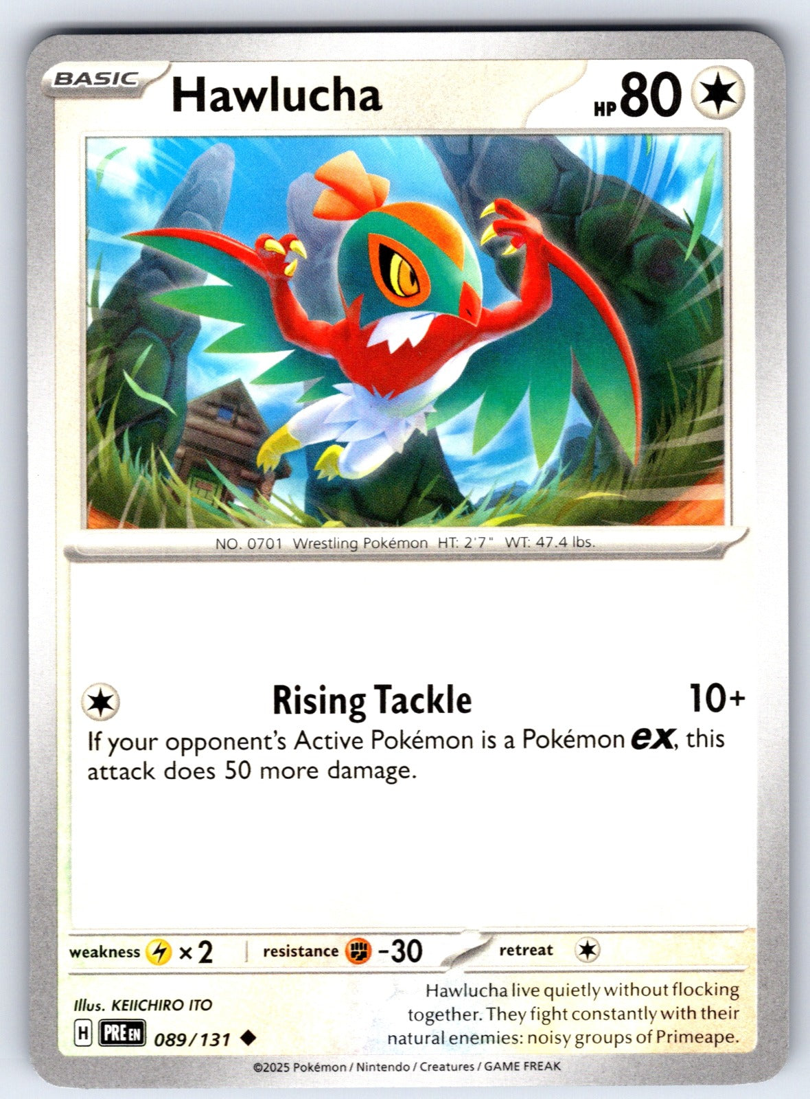 Hawlucha Uncommon SV: Prismatic Evolutions 089/131 NM 2025