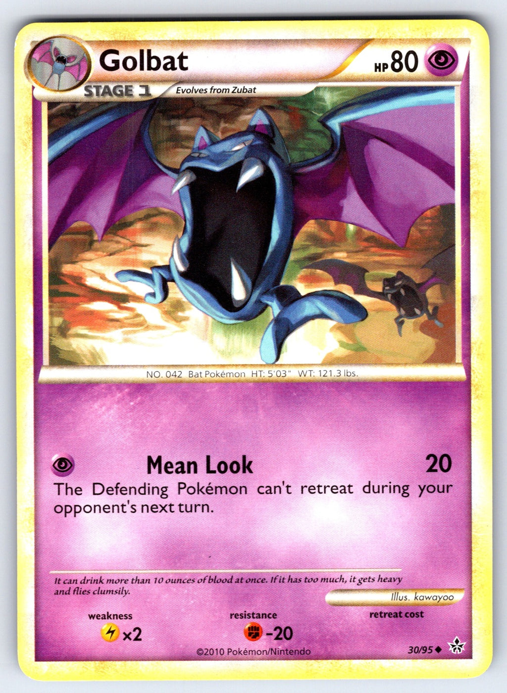 Golbat Uncommon Unleashed 30/95 LP 2010