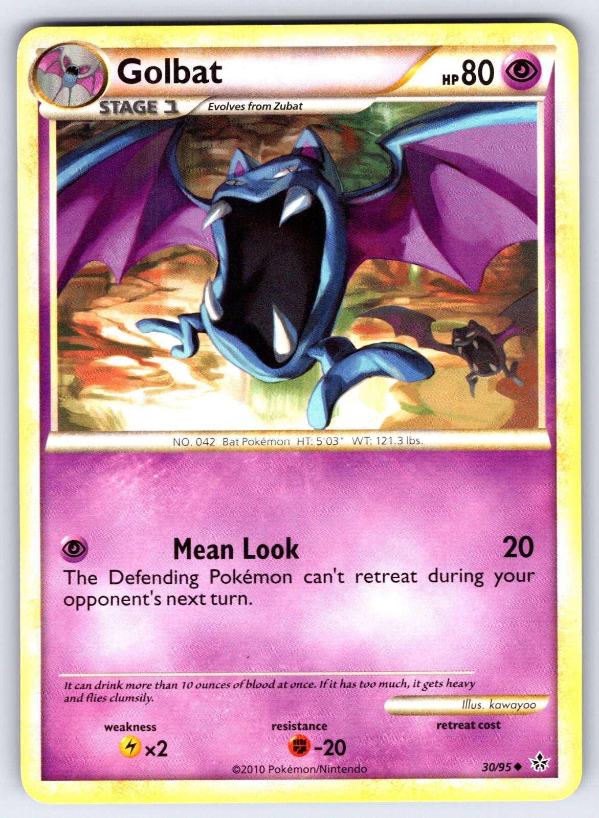 Golbat Uncommon Unleashed 30/95 LP 2010