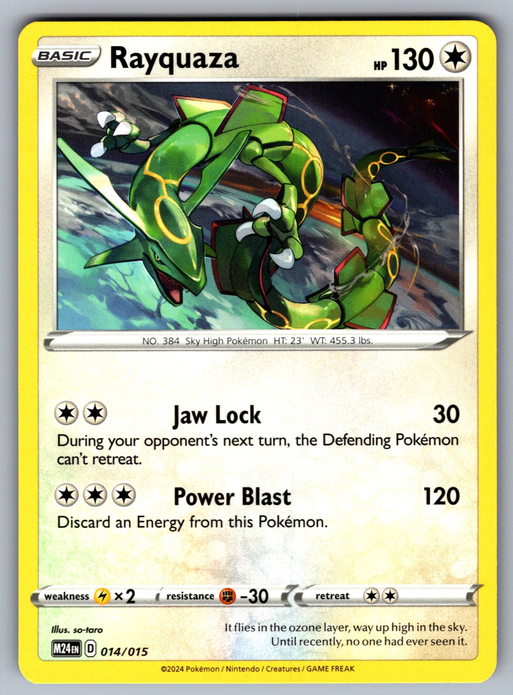 Rayquaza Promo McDonald's Promos 2024 014/015 NM 2025