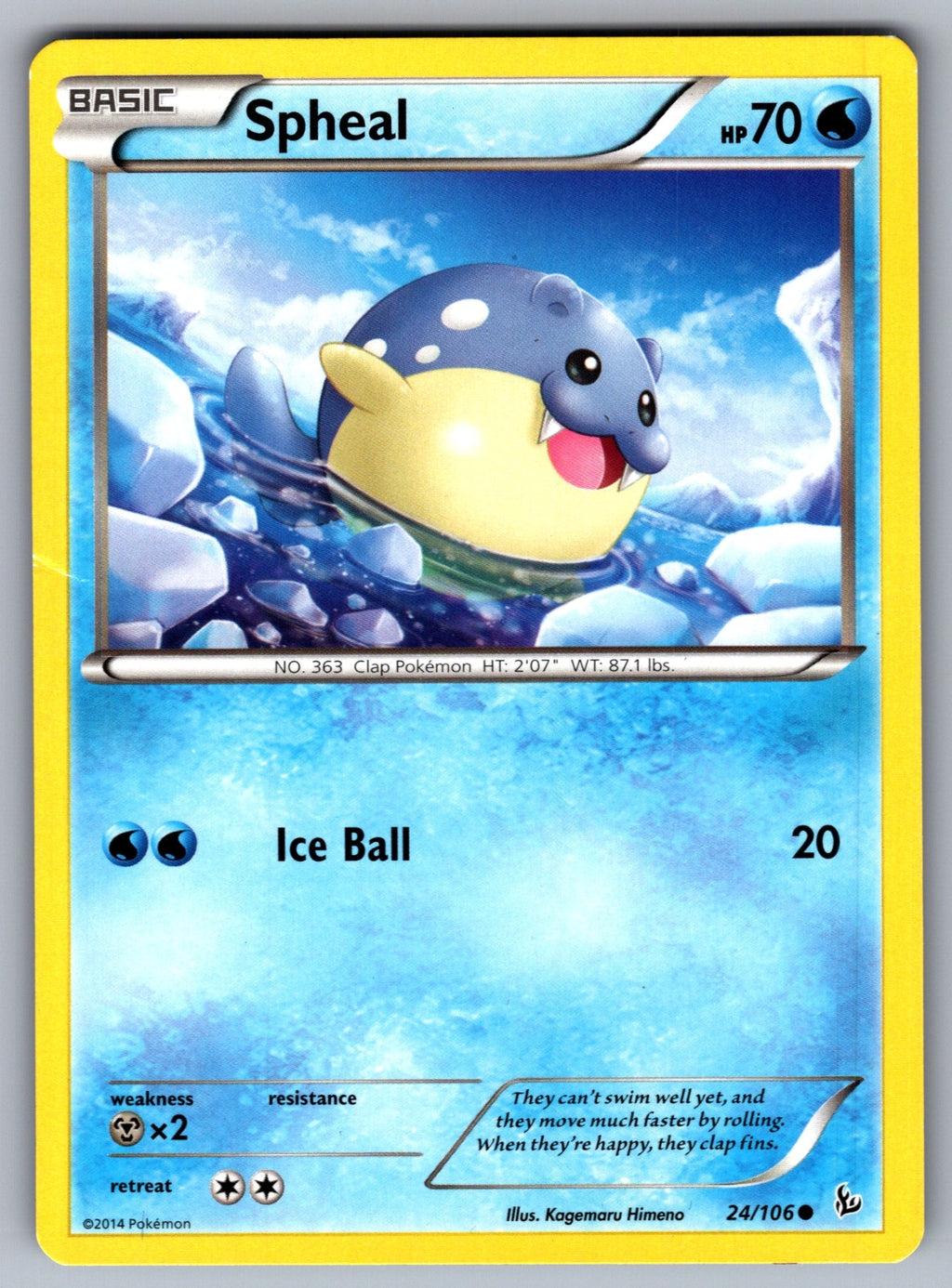 Spheal Common XY - Flashfire 24/106 LP 2014
